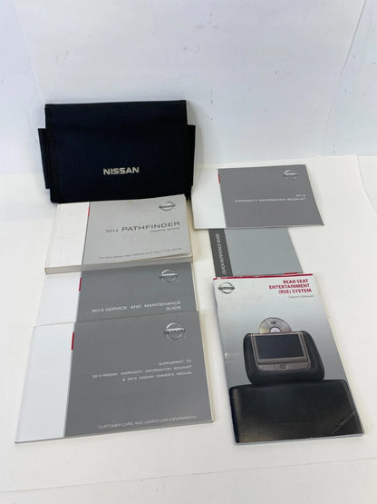 2013 NISSAN PATHFINDER OWNERS MANUAL & WARRANTY INFORMATION SET KIT W/CASE OEM