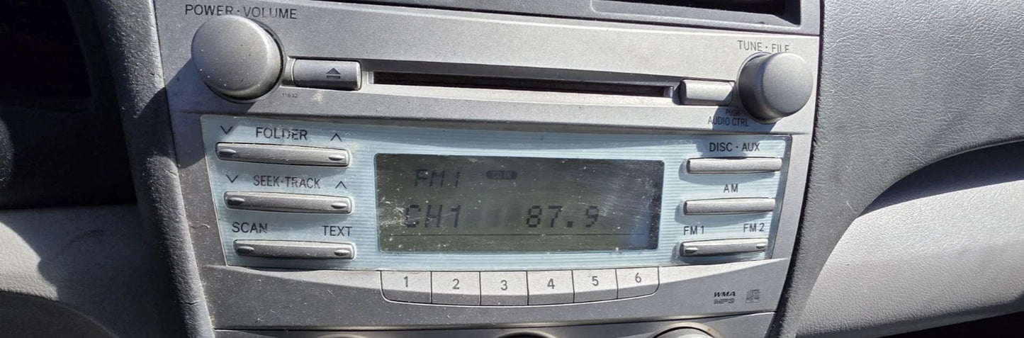 2007-2009 TOYOTA CAMRY RADIO CD PLAYER MP3 AUX RECEIVER 86120-06181 OEM