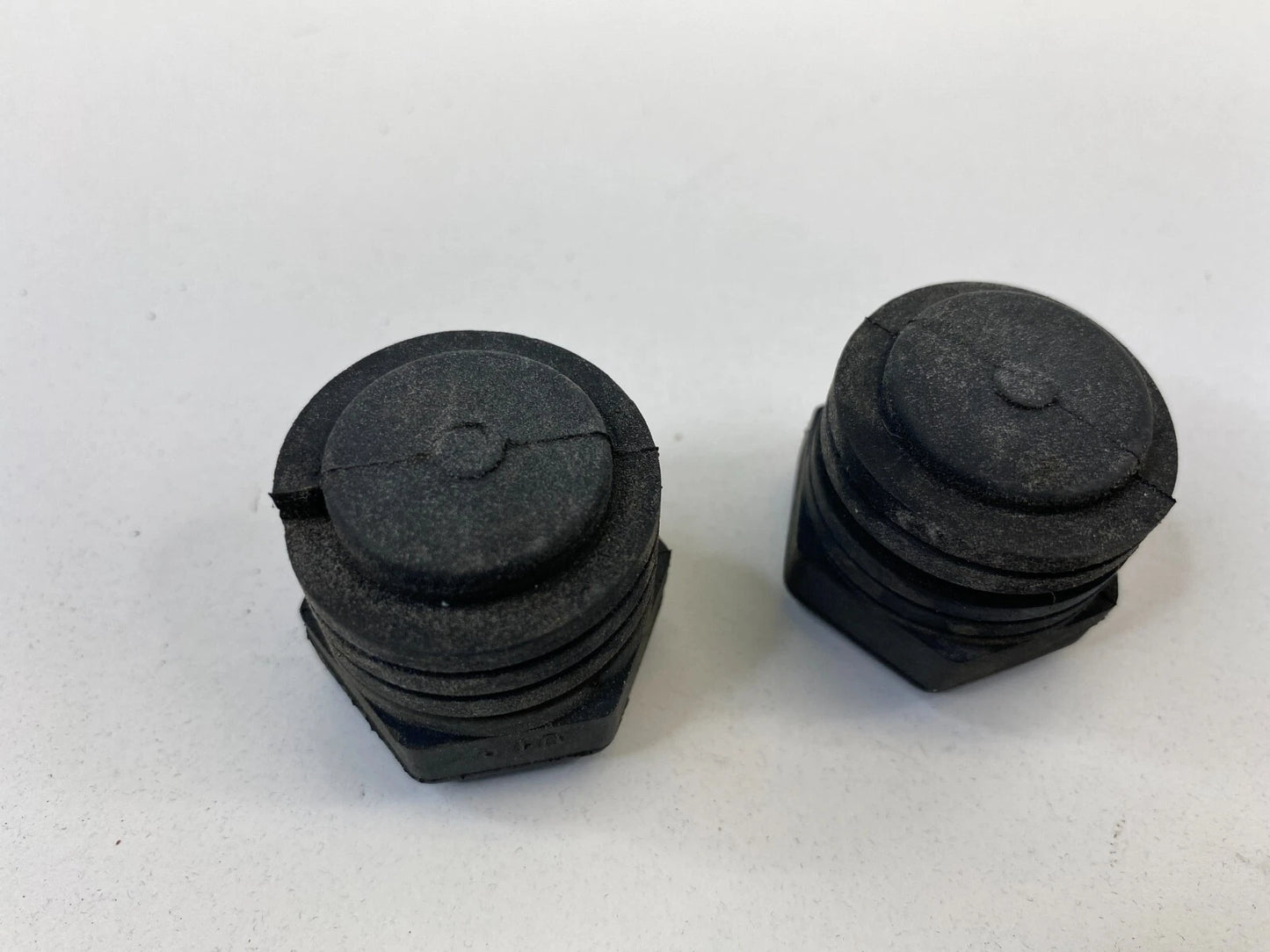 2004-2008 MITSUBISHI ENDEAVOR FRONT HOOD BUMPER RUBBER DAMPER PAIR SET OEM