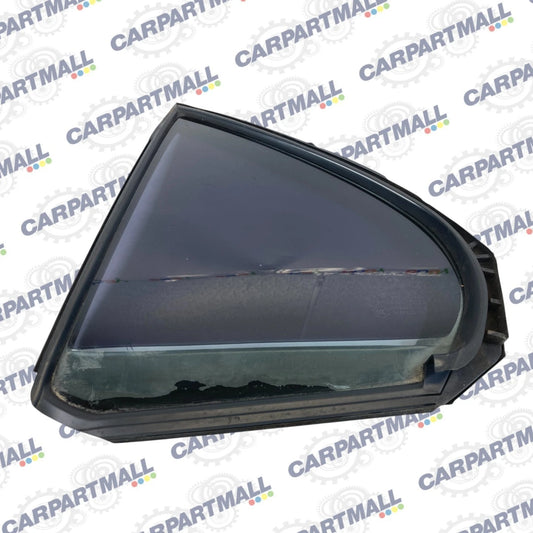 08-17 MITSUBISHI LANCER RR LEFT QUARTER DOOR WINDOW GLASS W WEATERSTRIP 5740A041