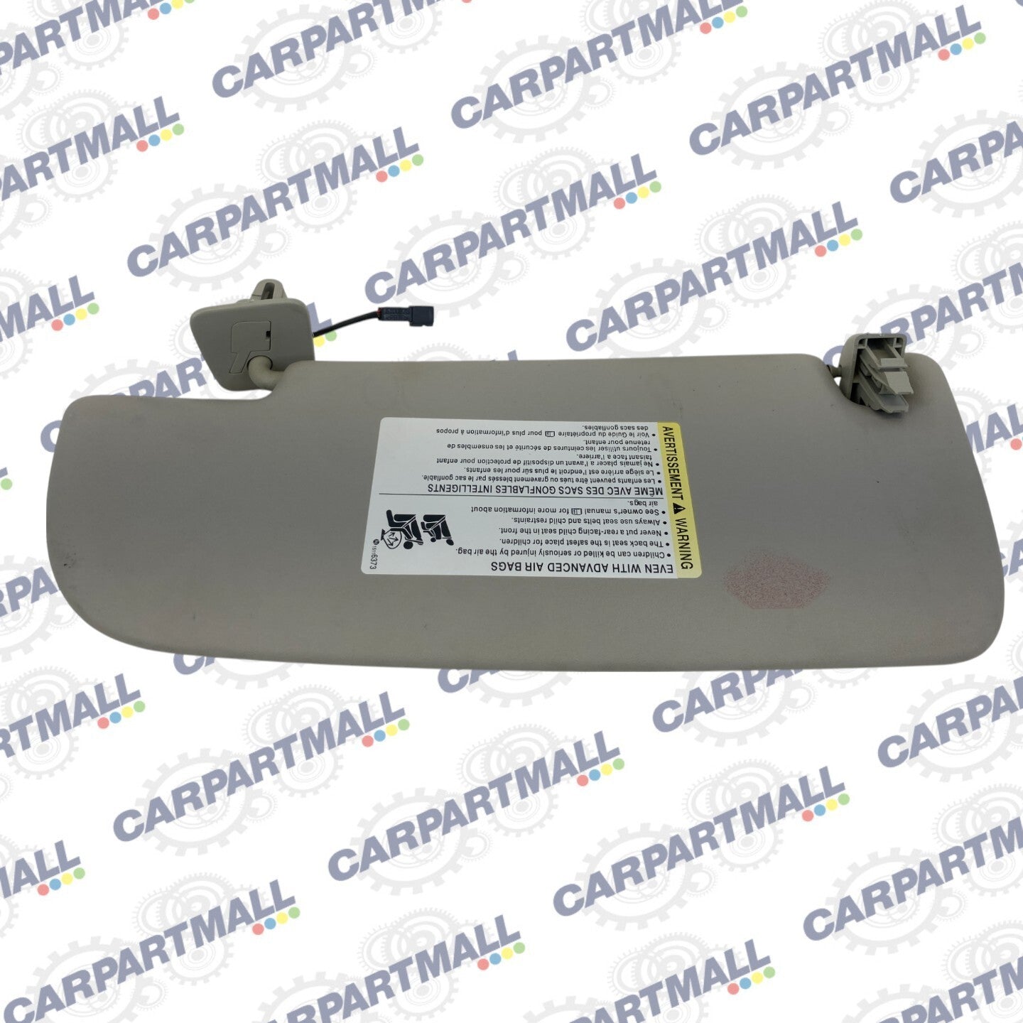 03-11 Saab 9-3 Sedan Roof Right Side Sunvisor Sun Visor Mirror Light Shade OEM