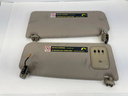 98-04 AUDI A6 SUNVISOR LEFT & RIGHT SUN VISOR SET CLOTH W/ HOMELINK 8E0010192T