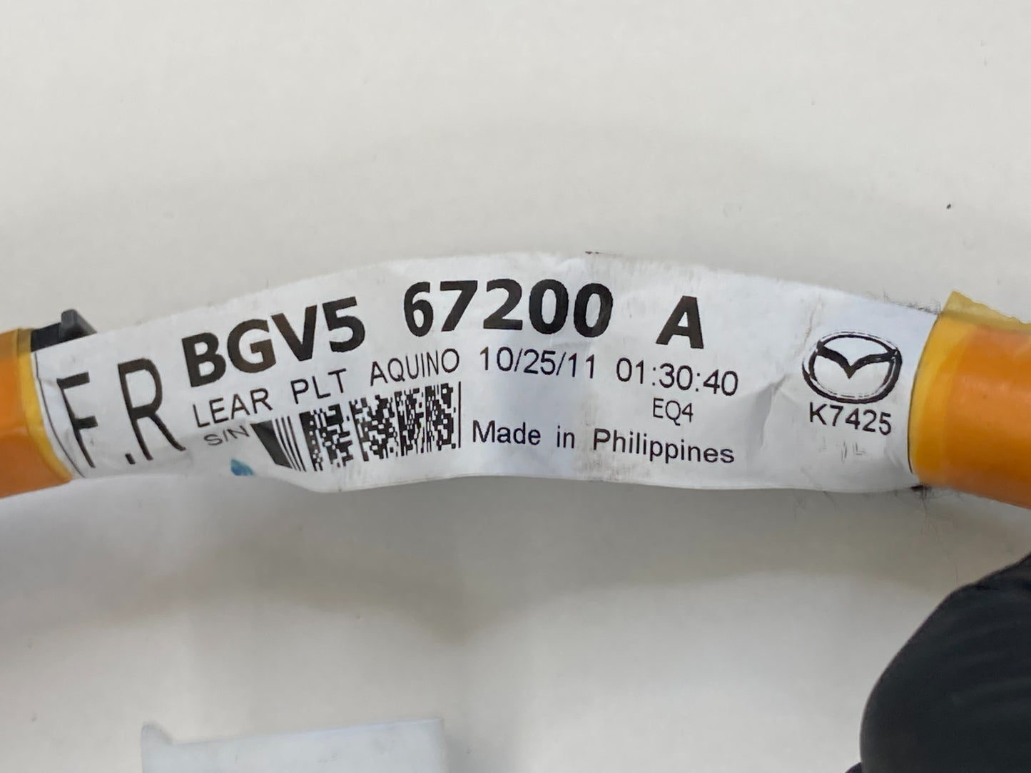2010-2013 Mazda 3 Front Right Side Door Panel Harness Wiring Wire BGV5-67200-A