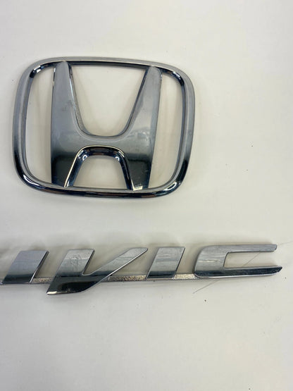 2013-2015 HONDA CIVIC REAR TRUNK LID EMBLEM LOGO BADGE CHROME 75701-TR6-0030 OEM