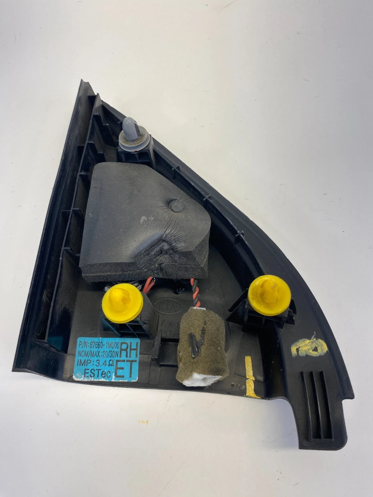 10-13 KIA FORTE FRONT RIGHT PASSENGER DOOR TWEETER SPEAKER COVER OEM 87660-1M000