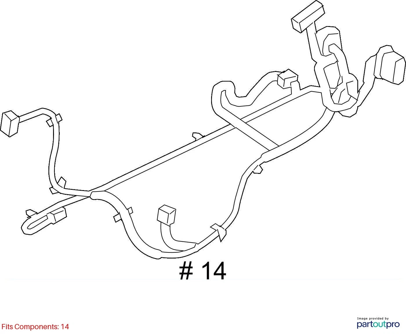 2010 2011 CHEVROLET EQUINOX FRONT LEFT DRIVER DOOR LOCK WIRE HARNESS 20807182