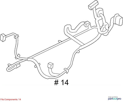 2010 2011 CHEVROLET EQUINOX FRONT LEFT DRIVER DOOR LOCK WIRE HARNESS 20807182