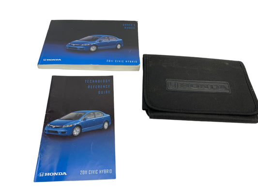2011 HONDA CIVIC HIBRID OWNER'S MANUAL REFERENCE GUIDE INFORMATION W/ CASE OEM