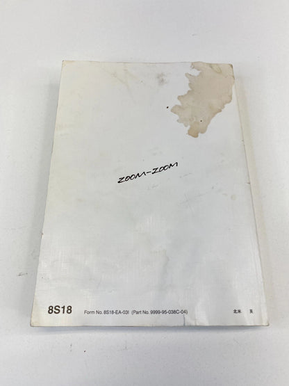 2004 04 MAZDA 3 MAZDA3 I SEDAN OWNERS MANUAL GUIDE HANDBOOK W/ BOOK CASE OEM