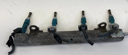 10-15 Toyota Prius 1.8L L4 AT Engine Fuel Injection Pipe Rail W/ Injectors OEM