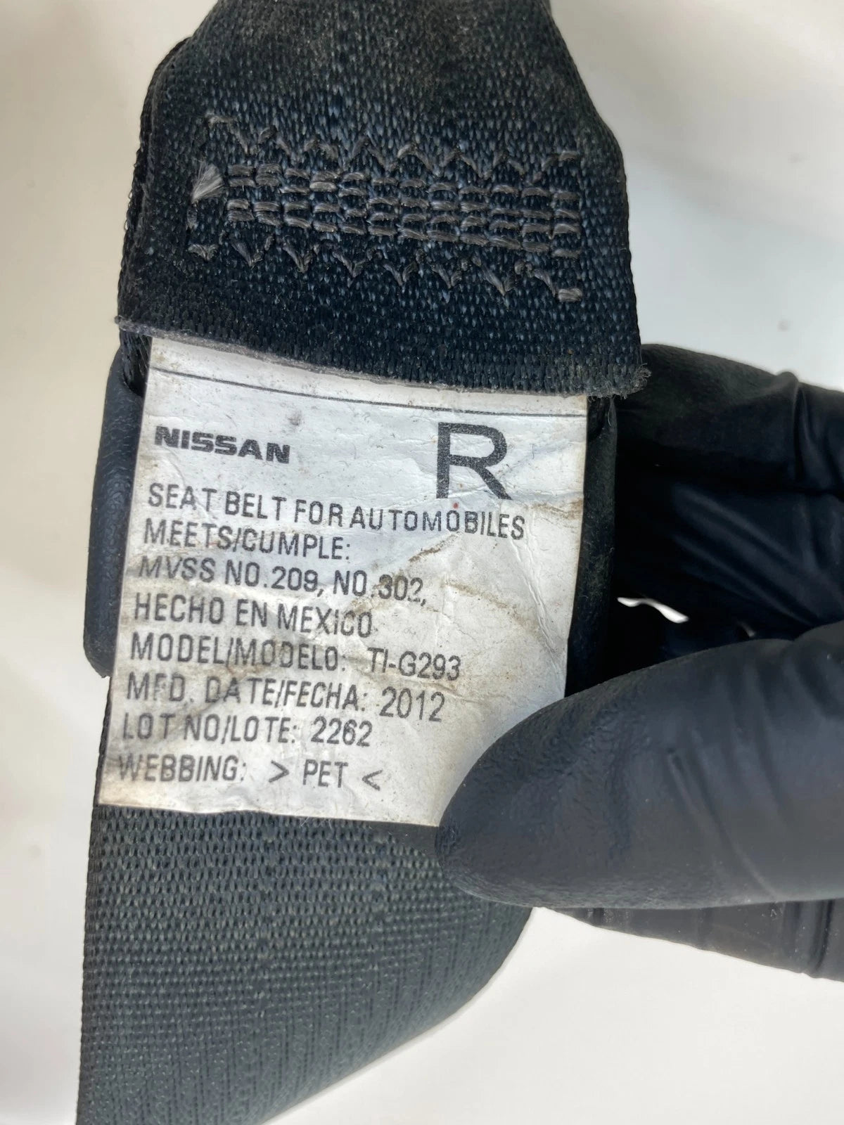 2013 13 NISSAN PATHFINDER FRONT RIGHT SEAT BELT PASSENGER RETRACTOR OEM