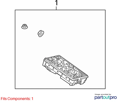 2010 2011 CADILLAC SRX 3.0L ENGINE FUSE BOX FUSEBOX W/O FOG LIGHTS 15896994 OEM