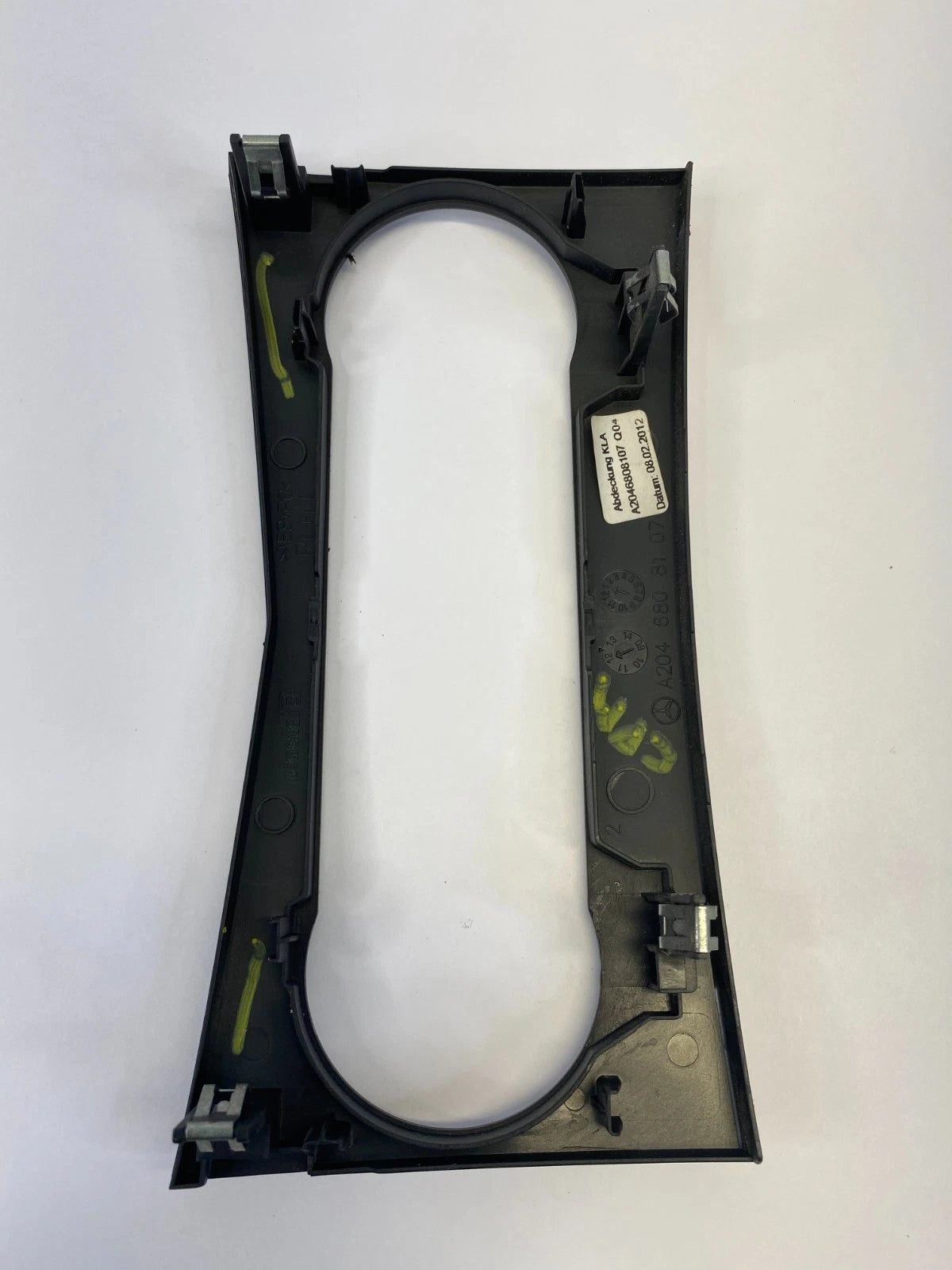 2010-2015 MERCEDES-BENZ GLK350 DASH CLIMATE CONTROL COVER TRIM BEZEL A2046808107
