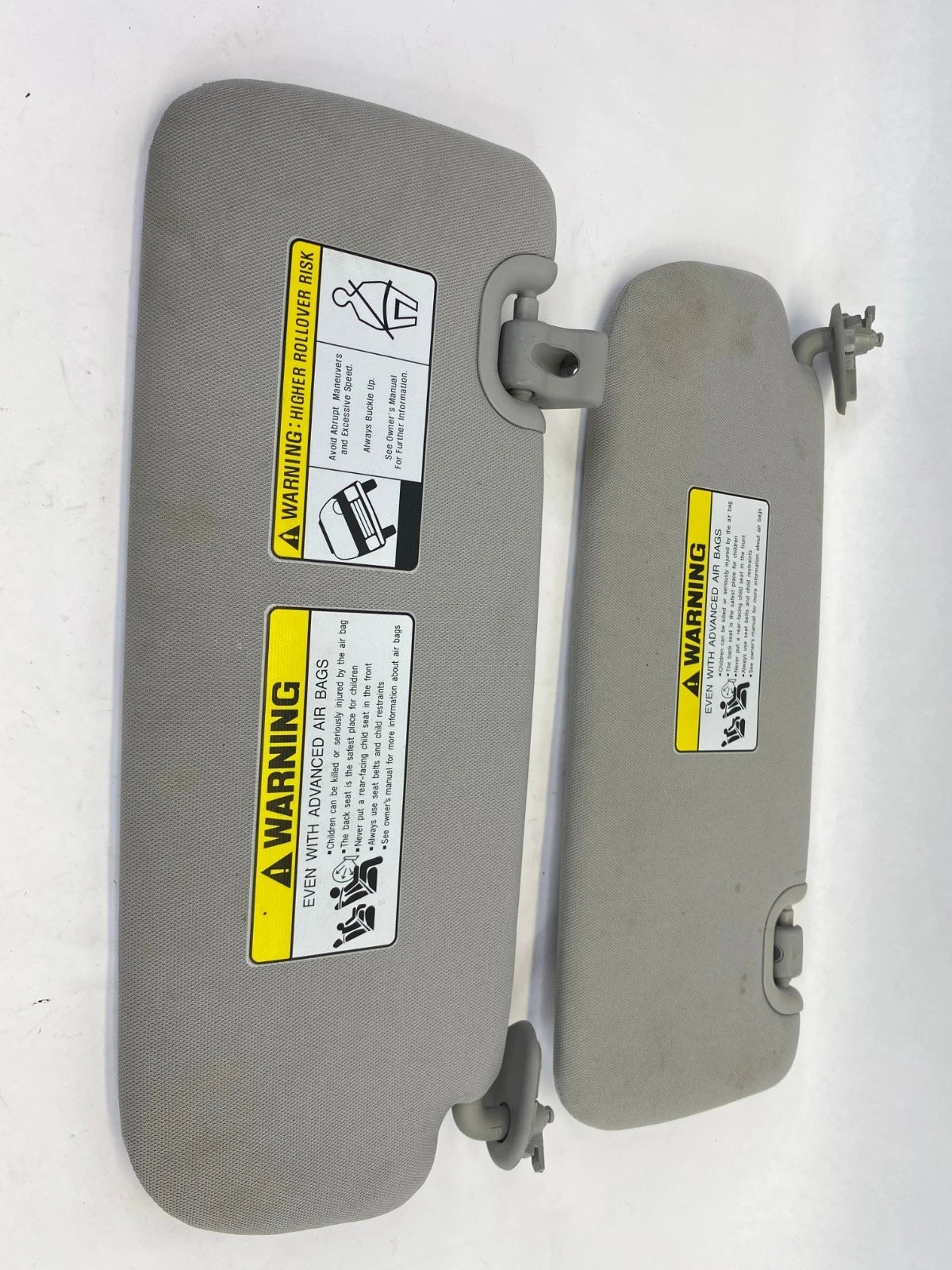 2013-2018 HYUNDAI SANTA FE SPORT SUN VISOR PAIR LH RH CLIPS ASSEMBLY OEM FACTORY