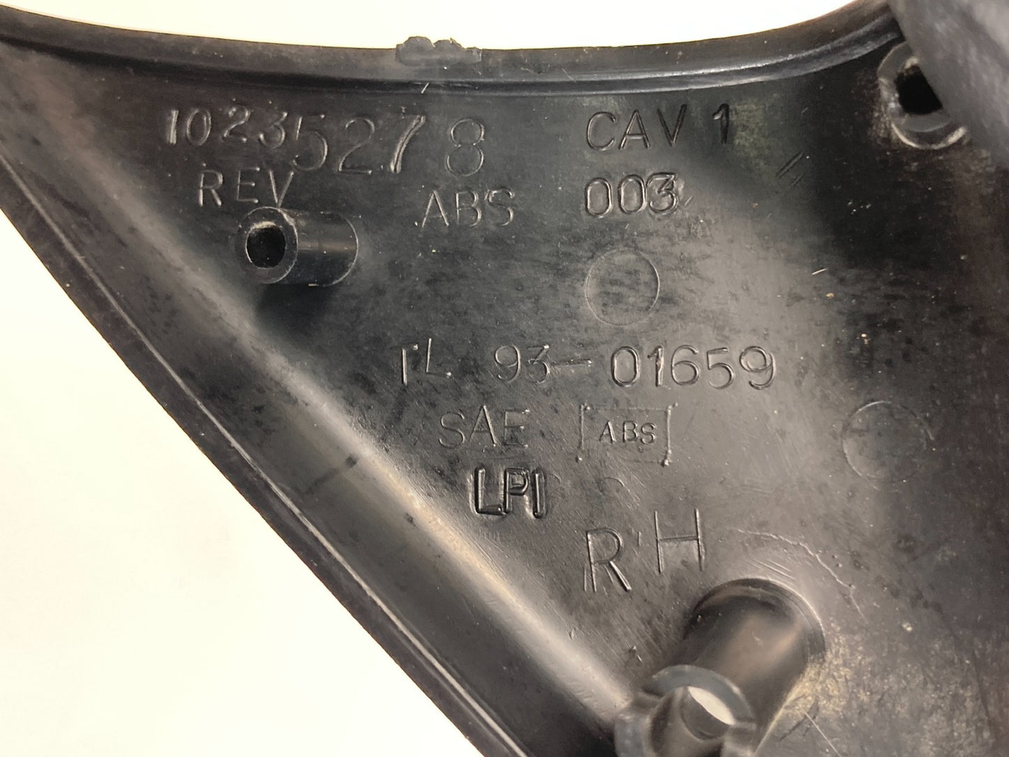 1993-2002 Chevrolet Camaro Front Right Interior Door Mirror Corner Trim Cover