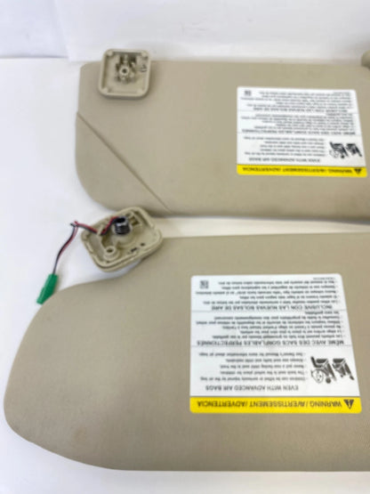 2013-2019 FORD TAURUS DRIVER & PASSENGER SUNVISOR SET W/ILLUMINATED MIRROR OEM