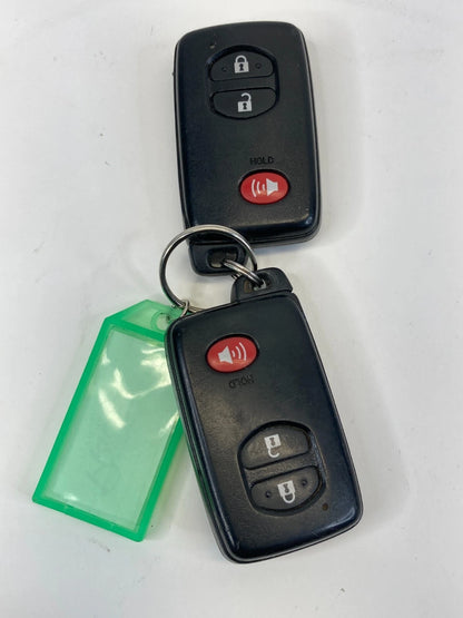 10-15 TOYOTA PRIUS DASH IGNITION START BUTTON SWITCH W/ COVER & KEY ANGLE SENSOR