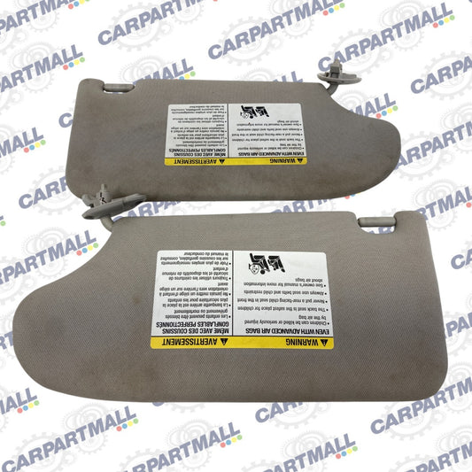 13-17 Nissan Altima Left & Right Sunvisor Driver & Passenger Sun Visor Set Gray