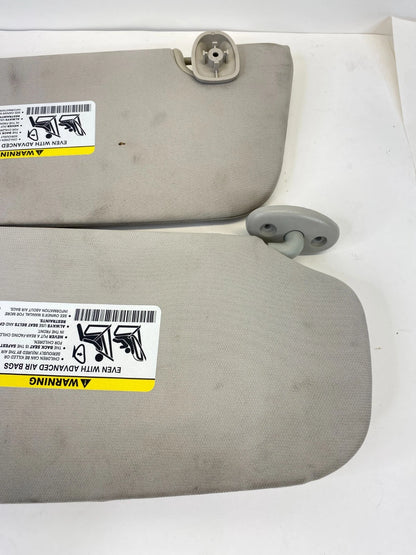 2010-2012 DODGE CALIBER SUNVISOR SET SUN VISOR PAIR LEFT RIGHT GREY OEM