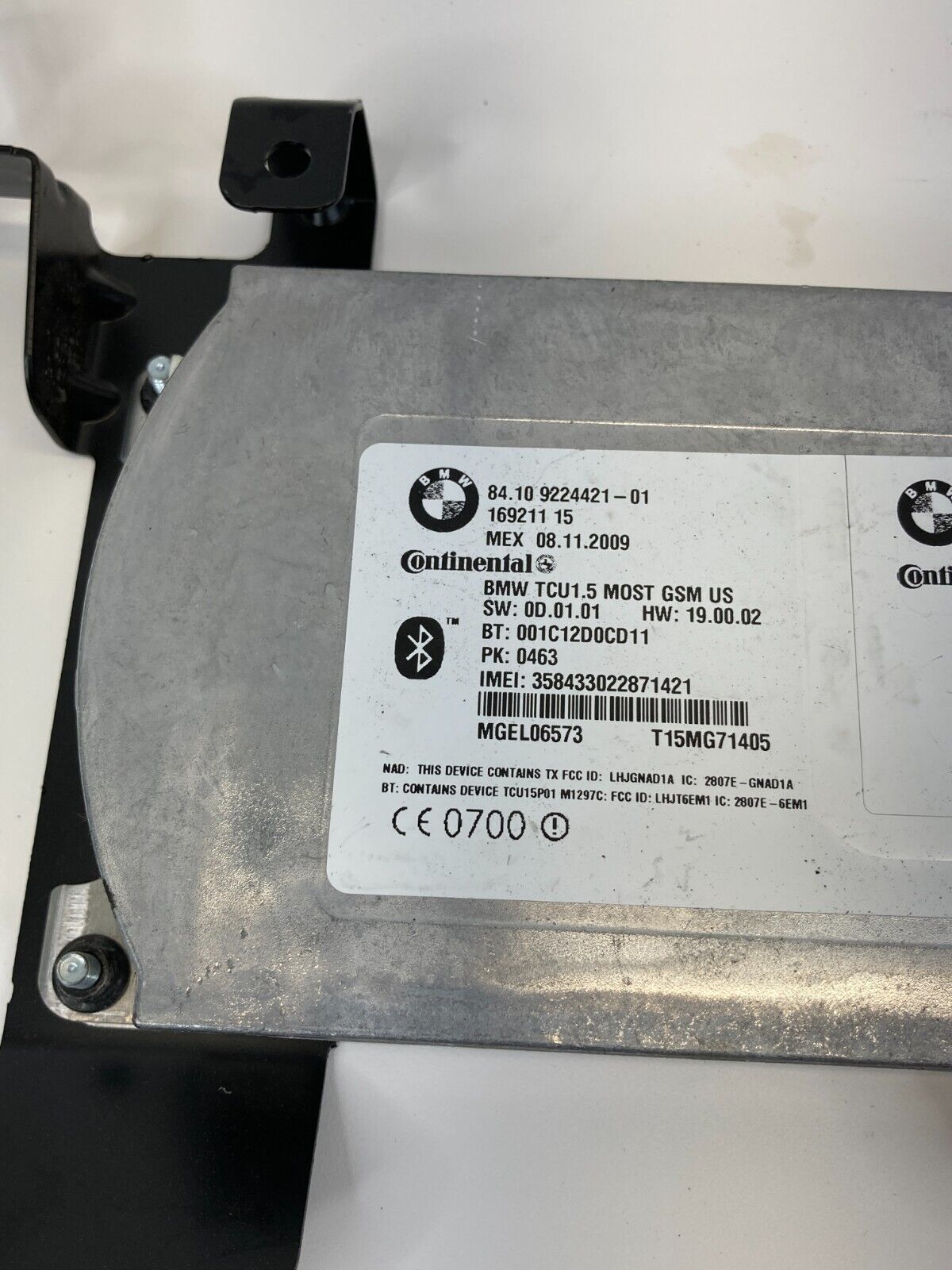 2009-2011 BMW 535i xDrive Bluetooh Telematics Unit Module 84.10 9224421-01 OEM