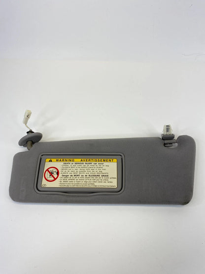 2002 2003 LEXUS ES300 ROOF LEFT DRIVER SUNVISOR SUN VISOR CLOTH GRAY W CLIP