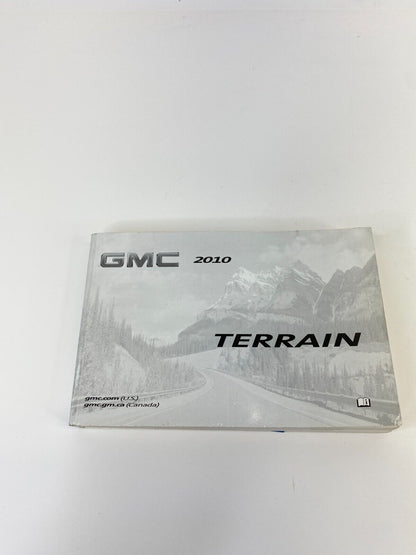 2010 GMC Terrain Owners Manual Warranty Information OnStar Guide Set OEM