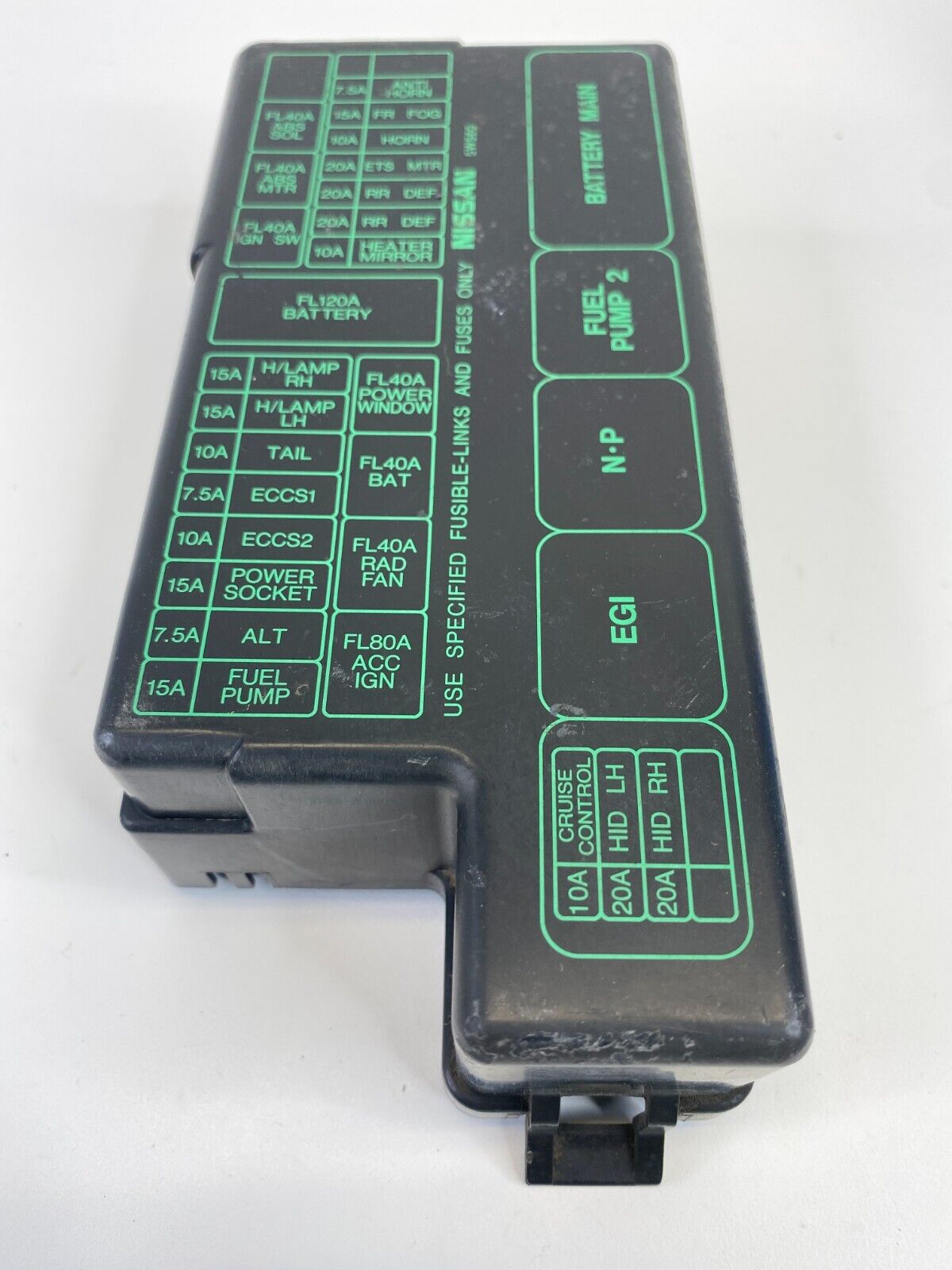 2002 Nissan Pathfinder 3.5L V6 Upper Fuse Box Relay Box Cover Trim Panel OEM