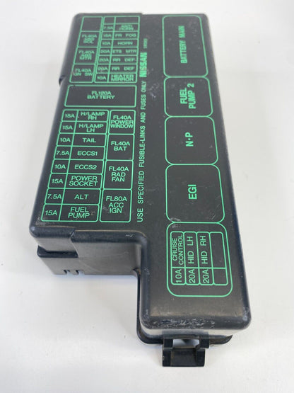 2002 Nissan Pathfinder 3.5L V6 Upper Fuse Box Relay Box Cover Trim Panel OEM