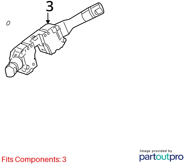 2007-2012 NISSAN ALTIMA TURN SIGNAL & WIPER SWITCH COLUMN 25560-JA046 OEM