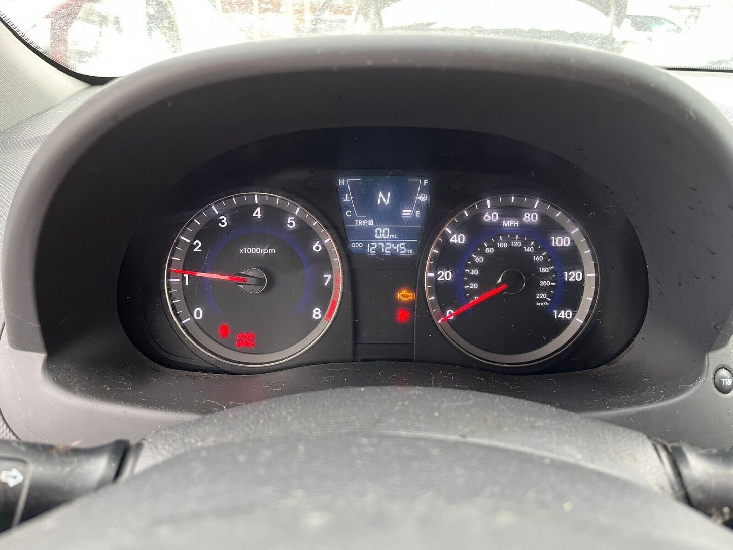 12-14 Hyundai Accent Instrument Cluster Speedometer Gauges 127K Miles 940011R000