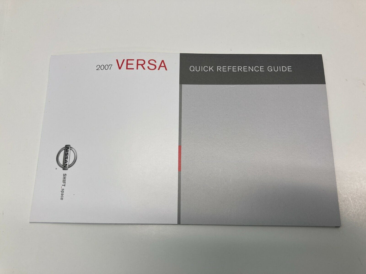 2007 07 Nissan Versa Owner's Manual Book & Warranty Information Booklet w/ Case