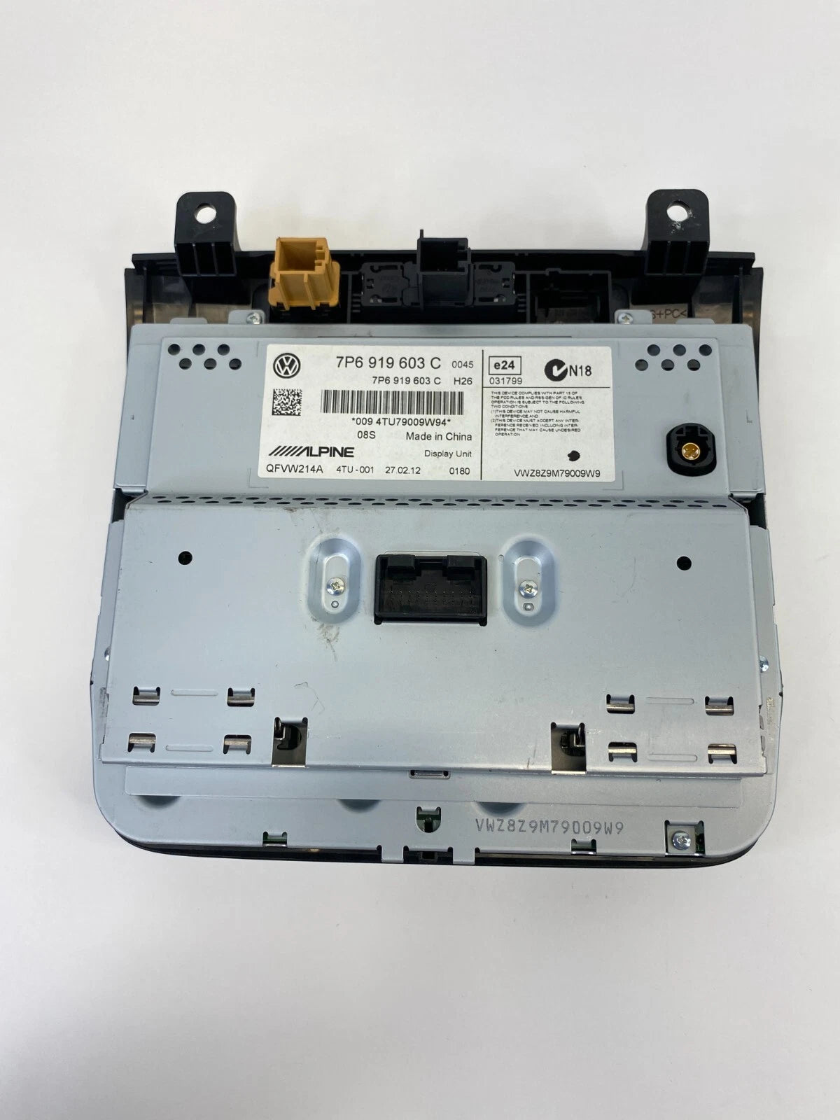 2011-2015 VOLKSWAGEN TOUAREG NAVIGATION DISPLAY RADIO TOUCHSCREEN 7P6-919603 OEM