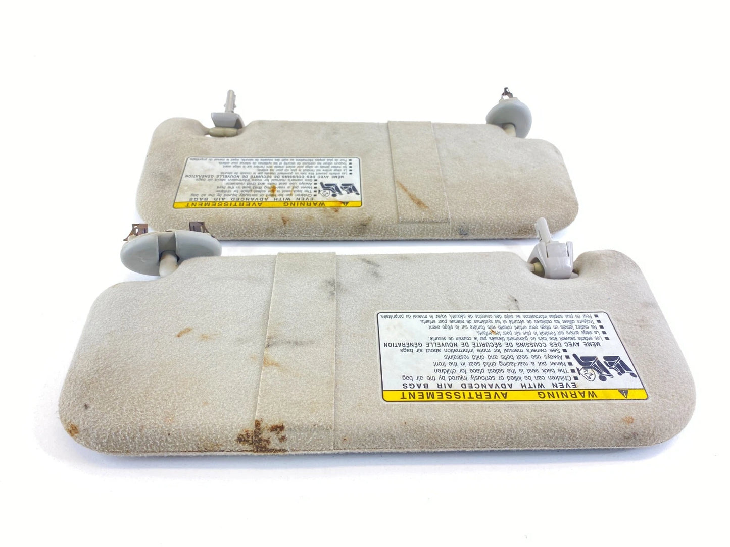 2009 2010 Pontiac Vibe Pair Set Sunvisor Set Sun Visor Shade LH RH OEM