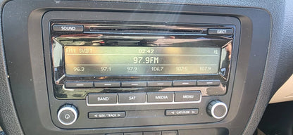 2012-2015 VW VOLKSWAGEN JETTA AM/FM RADIO RECEIVER CD DISC PLAYER 1K0-035-164