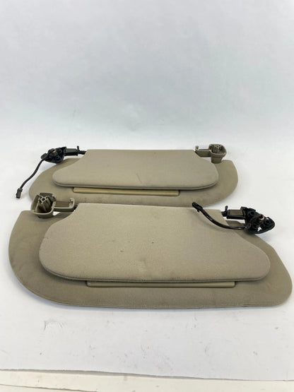 2003 2004 LINCOLN TOWN CAR SUNVISOR ILLUMINATED SET PAIR LEFT & RIGHT BEIGE OEM