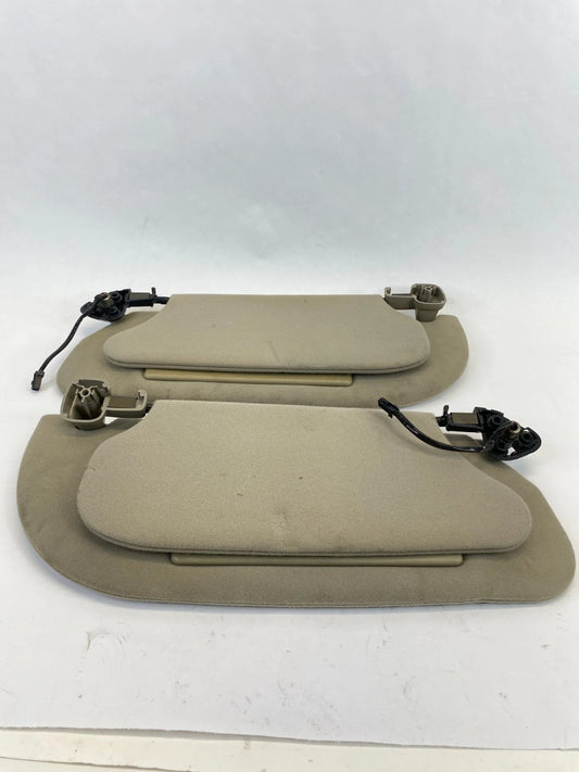 2003 2004 LINCOLN TOWN CAR SUNVISOR ILLUMINATED SET PAIR LEFT & RIGHT BEIGE OEM