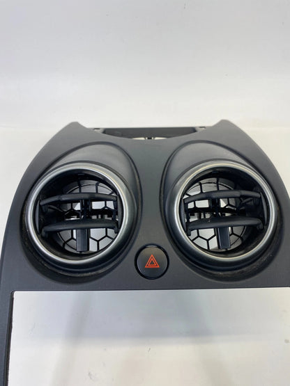 2011-2013 NISSAN ROGUE CENTER DASH RADIO BEZEL TRIM W VENTS BLACK 68260-1VX0A