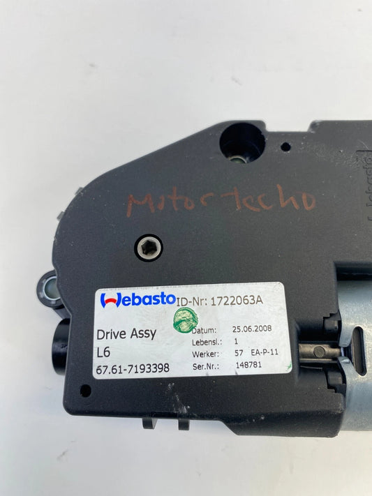 07 08 BMW 328XI 09-13 328I XDRIVE SUNROOF SUN ROOF MOTOR DRIVE 67617193398 OEM