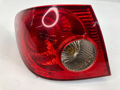 05-08 Toyota Corolla Sedan Rear Left Side Outer Tail Light Taillight Lamp OEM