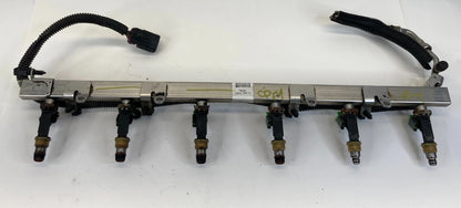 2002-2005 CHEVROLET TRAILBLAZER 4.2L L6 FUEL INJECTOR RAIL W/ INJECTORS OEM