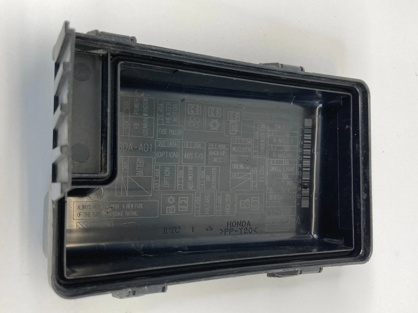 2003-2007 HONDA ACCORD 2.4L L4 UPPER FUSE BOX RELAY COVER CAP TRIM PANEL OEM