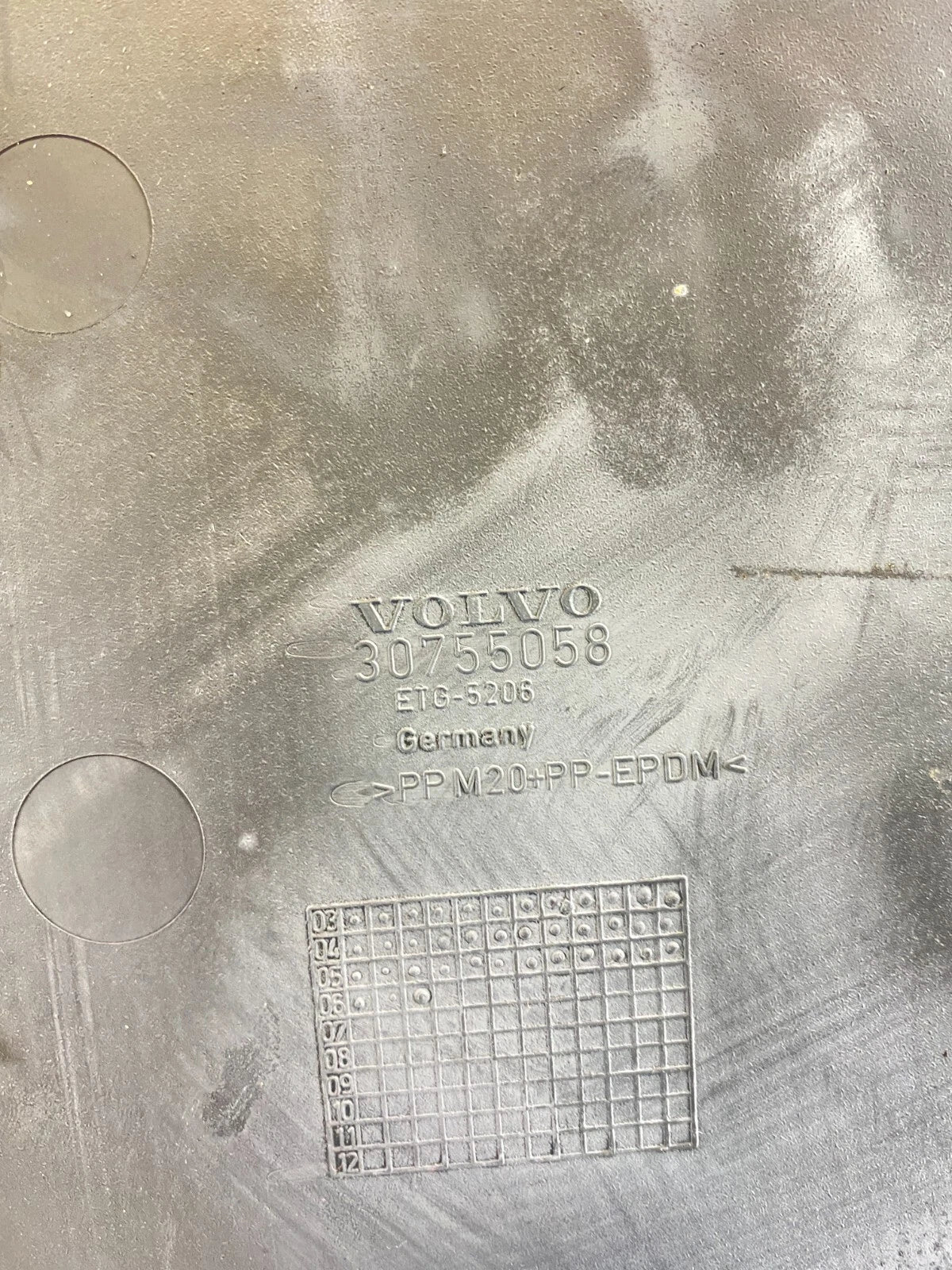 2004-2011 VOLVO S40 GLOVE BOX STORAGE COMPARTMENT RUBBER MAT LINER INSERT TRAY