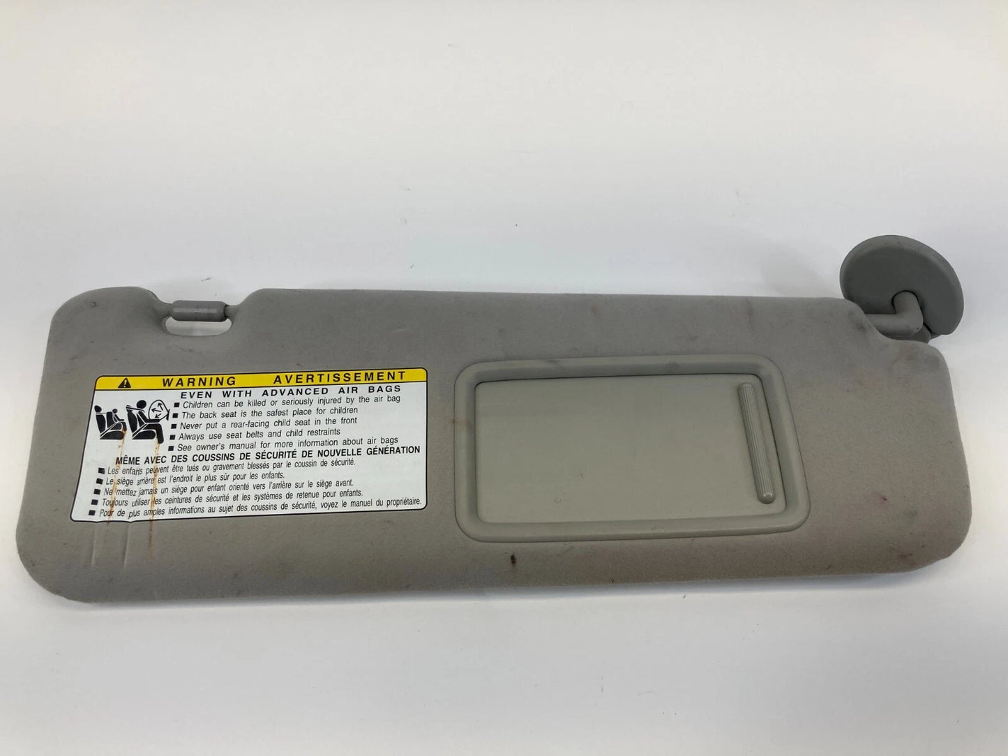2007-2012 LEXUS ES350 FRONT RIGHT PASSENGER SIDE SUNVISOR SUN VISOR SHADE OEM