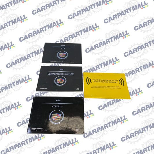 2009 Cadillac CTS Owners Manual Guide Warranty Information Set w/ Case OEM