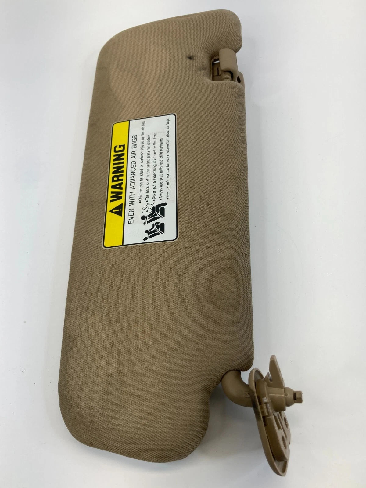 2011-2014 HYUNDAI SONATA LEFT DRIVER SIDE SUNVISOR SUN VISOR CLOTH BEIGE OEM
