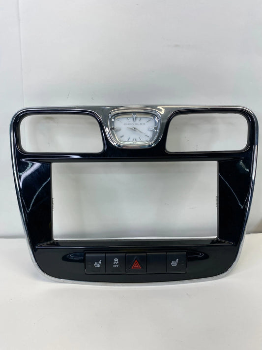2011-2014 CHRYSLER 200 RADIO BEZEL WITH CLOCK & SWITCHES P68044103AB OEM