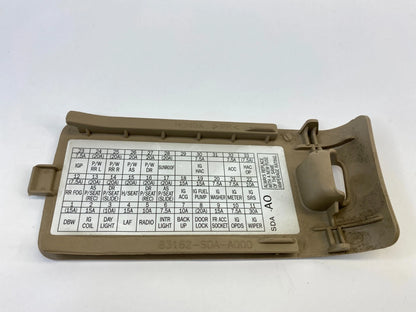 2003-2007 HONDA ACCORD INTERIOR FUSE BOX LID DOOR COVER PANEL 83162SDAA000 OEM
