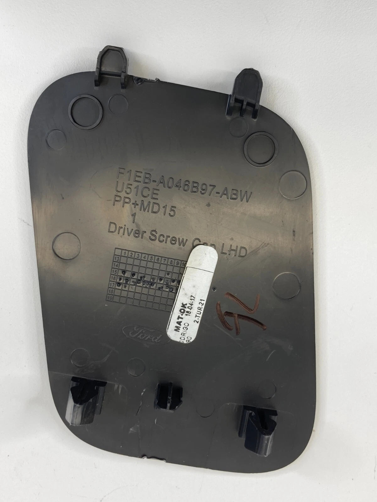 12-18 FORD FOCUS CENTER CONSOLE LEFT SIDE COVER TRIM PANEL F1EB-A046B97-ABW OEM