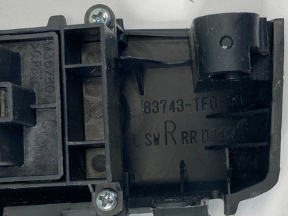 2009-2013 Honda Fit Rear Right Side Door Window Switch W/ Bezel 83743-TF0-00 OEM