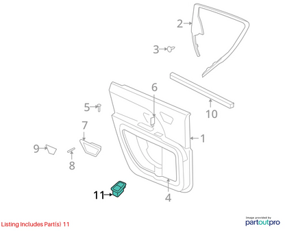 2011-2017 DODGE JOURNEY REAR LEFT BACK SIDE WINDOW CONTROL SWITCH 68080842AA OEM